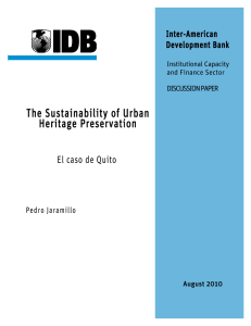 The Sustainability of Urban Heritage Preservation