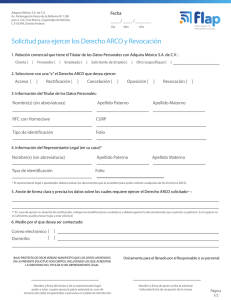 Flap-Solicitud ARCO
