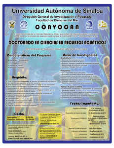 Convocatoria - Universidad Autonoma de Sinaloa