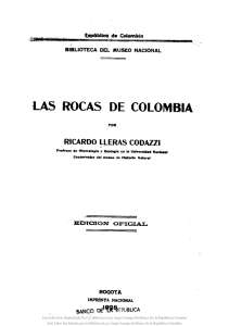 Las rocas de Colombia - Actividad Cultural del Banco de la República