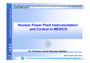 Nuclear Power Plant Instrumentation and Control in MEXICO