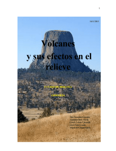 Volcanes y sus efectos en el relieve