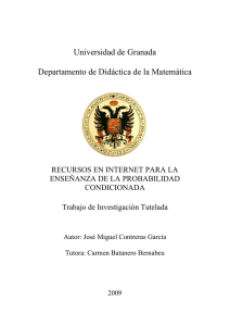 Contreras, J. M. (2009). Recursos en Internet para la enseñanza de