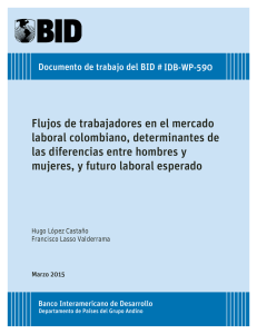 Flujos de trabajadores en el mercado laboral colombiano