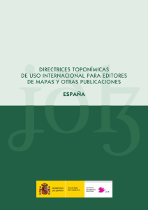 Toponimia web - Instituto Geográfico Nacional