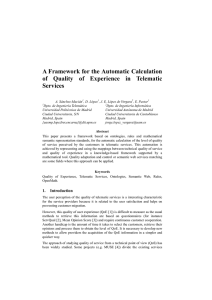 A Framework for the Automatic Calculation of Quality of