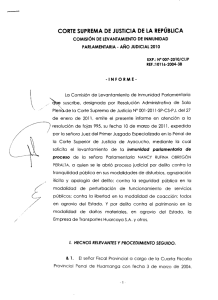 comisión de levantamiento de inmunidad