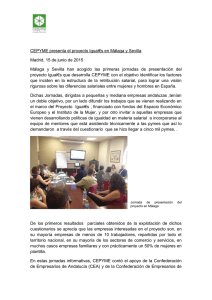CEPYME presenta el proyecto Igual€s en Málaga y Sevilla Madrid