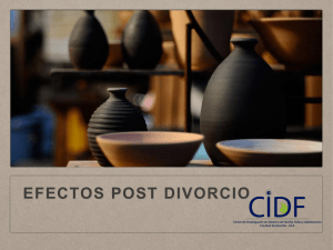EFECTOS POST DIVORCIO