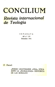 120. 1981-120 Puede legitimarse una "ética" ante la "pluralidad"