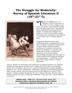 The Struggle for Modernity: Survey of Spanish