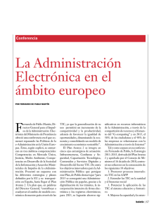 La Administración Electrónica en el ámbito europeo