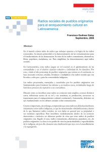 Radios sociales de pueblos originarios para el enriquecimiento