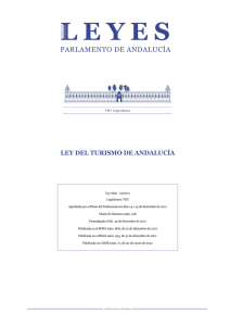 Ley 13/2011, de 23 de diciembre, del Turismo de Andalucía