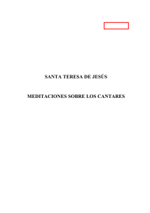 Meditaciones sobre los Cantares - Santa Teresa de Jesús