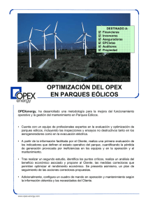 optimización del opex en parques eólicos
