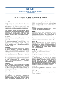 Ley Azcárate - Revista de Derecho del Mercado Financiero RDMF