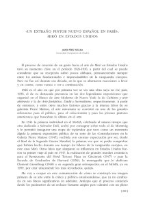 «Un extraño pintor nuevo español en París». Miró en Estados Unidos