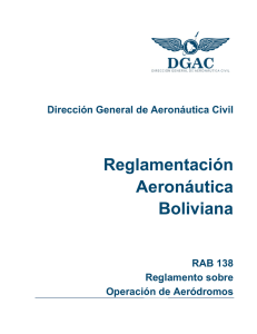 Re egla A ame Aero B enta on&aacute; Boliv aci&oacute; &aacute;utic vian &oacute;n ca na