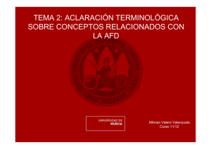 TEMA 2: ACLARACIÓN TERMINOLÓGICA SOBRE CONCEPTOS