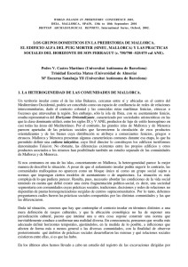 Los Grupos Domésticos en la Prehistoria de Mallorca. El Edificio