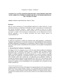 USUFRUCTO Y DA&Ntilde;OS - XXV Jornadas Nacionales de Derecho Civil