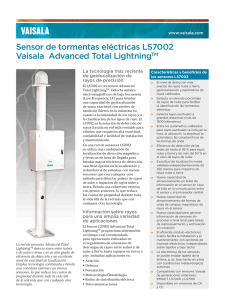 Sensor de tormentas eléctricas LS7002 Vaisala Advanced Total