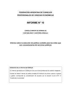 informe n° 10 - Consejo Profesional de Ciencias Económicas Córdoba