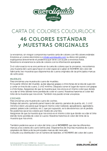 carta colores colourlock - Cuero Líquido