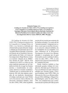 El Catálogo de Jesuitas de Chile - Revista de Historia Social y de