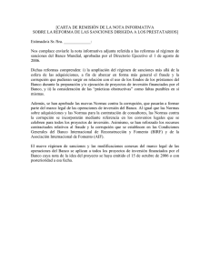 [CARTA DE REMISIÓN DE LA NOTA INFORMATIVA SOBRE LA