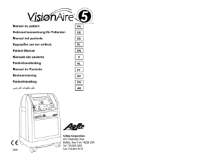 VisionAire 5 Oxygen Concentrator Multi-Language