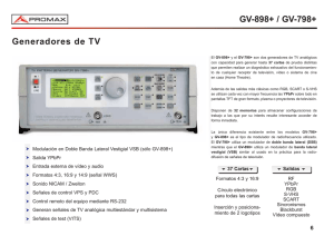 Generadores de TV - GV-898+ / GV-798+