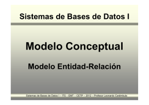 Modelo conceptual - Modelo Entidad-RelaciónMER