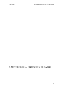 Metodología. Obtención de datos