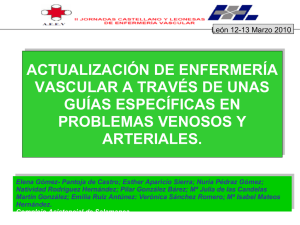 actualizacion de enfermeria vascular en problemas venosos y arter