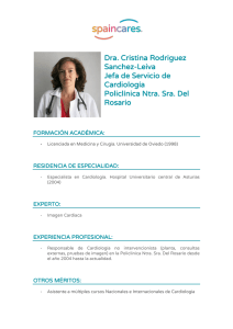 Dra. Cristina Rodriguez Sanchez-Leiva Jefa de