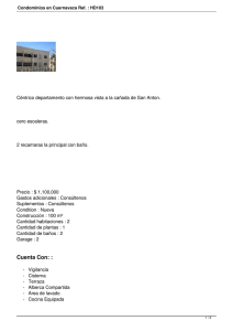 Condominios en Cuernavaca Ref. : HD103