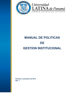 manual de politicas de gestion institucional