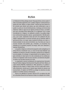 La Federación de Rusia alberga más de 100 grupos étnicos, de los