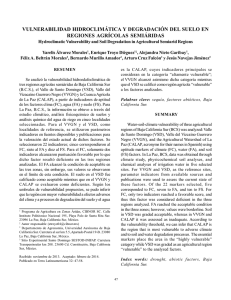Vulnerabilidad hidroclimática y degradación del suelo en regiones