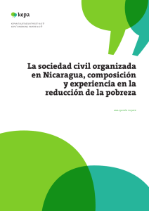 La sociedad civil organizada en Nicaragua, composición y