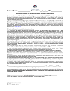 HIPAA Information and Consent Form