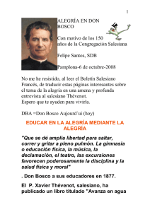 Alegria en Don Bosco - AutoresCatolicos.org