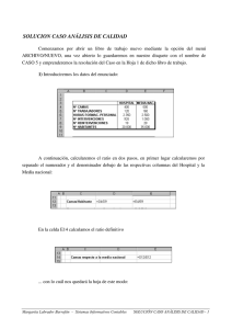 solucion caso análisis de calidad