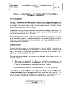 REGLAS DE ACTUACIÓN Y DELIBERACIÓN DEL JURADO Pág. 1