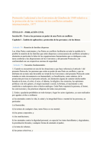 Protocolo I adicional a los Convenios de Ginebra de 1949 relativo a