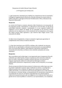 Respuestas de Andrés Manuel López Obrador