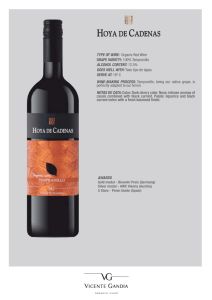 TYPE OF WINE: Organic Red Wine GRAPE