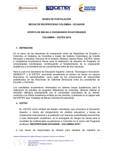 BASES DE POSTULACIÓN BECAS DE RECIPROCIDAD